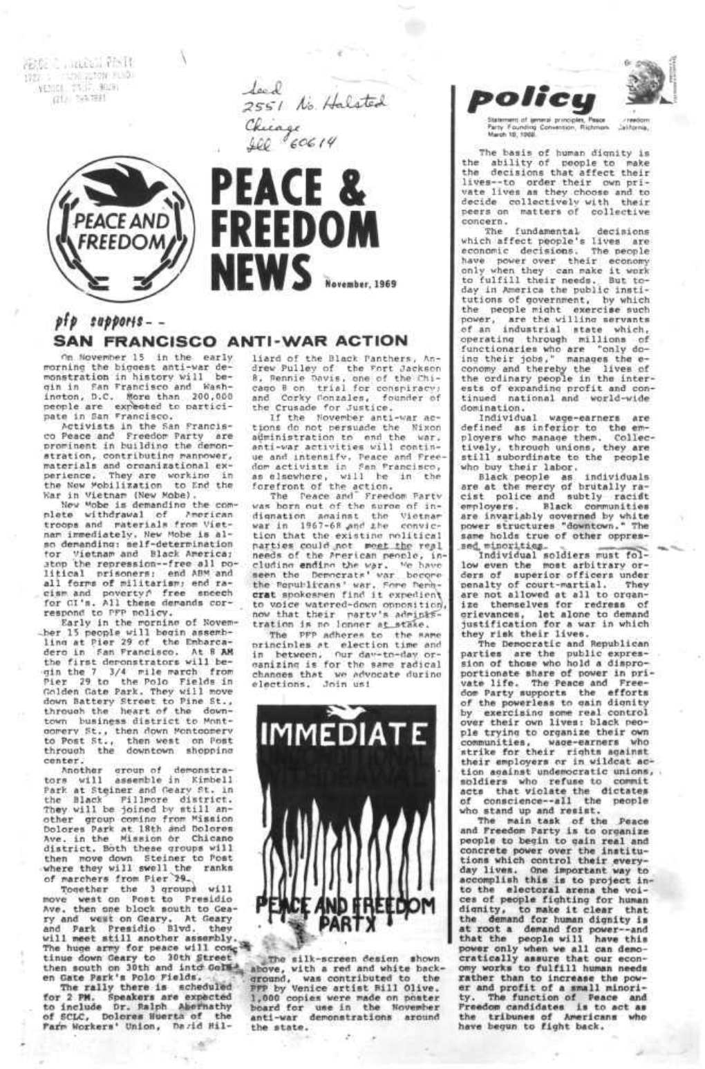 Peace & Freedom News