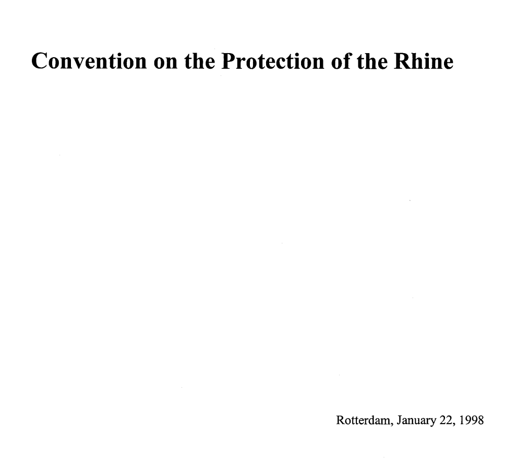 Convention on the Protection of the Rhine