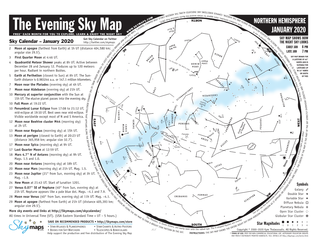 The Evening Sky Map S