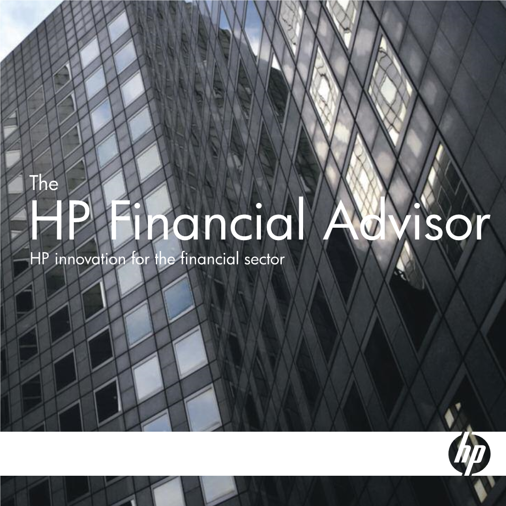 HP Innovation for the Financial Sector