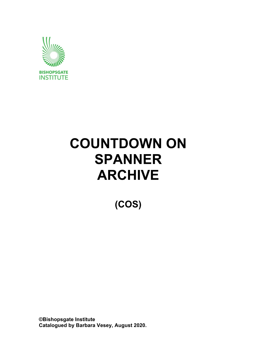 Countdown on Spanner Archive