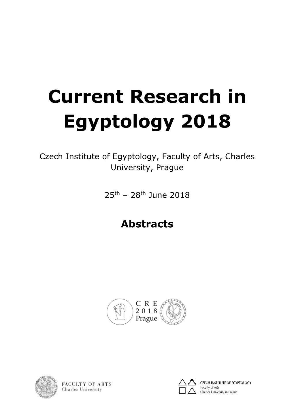 Current Research in Egyptology 2018