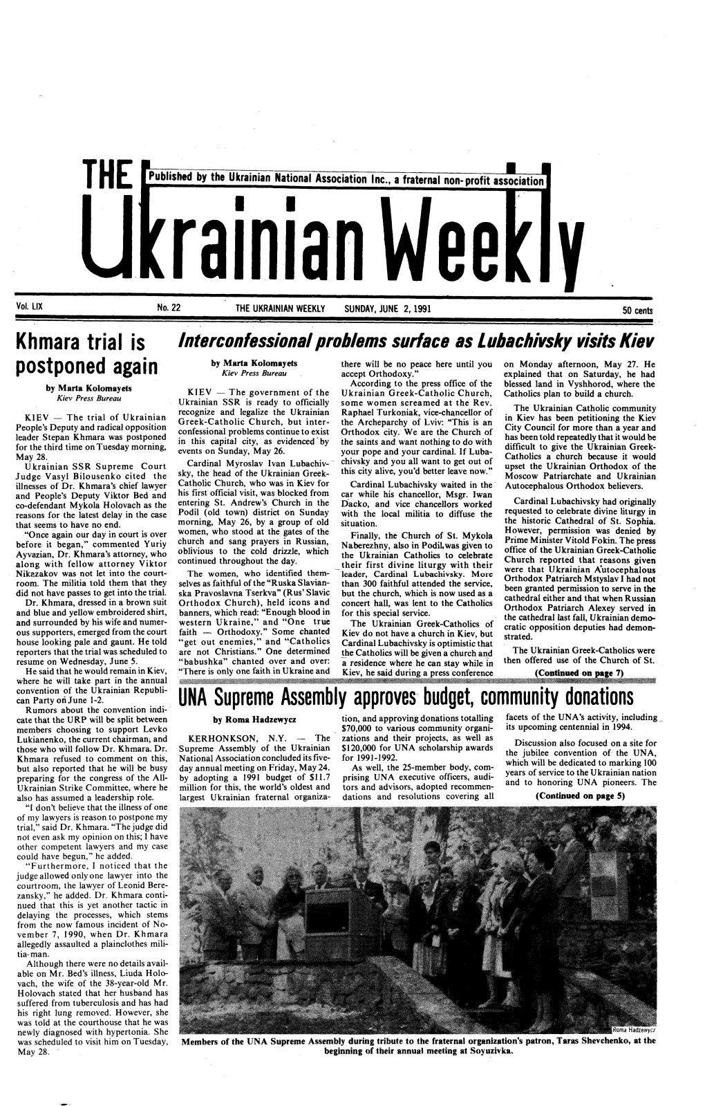 The Ukrainian Weekly 1991, No.22