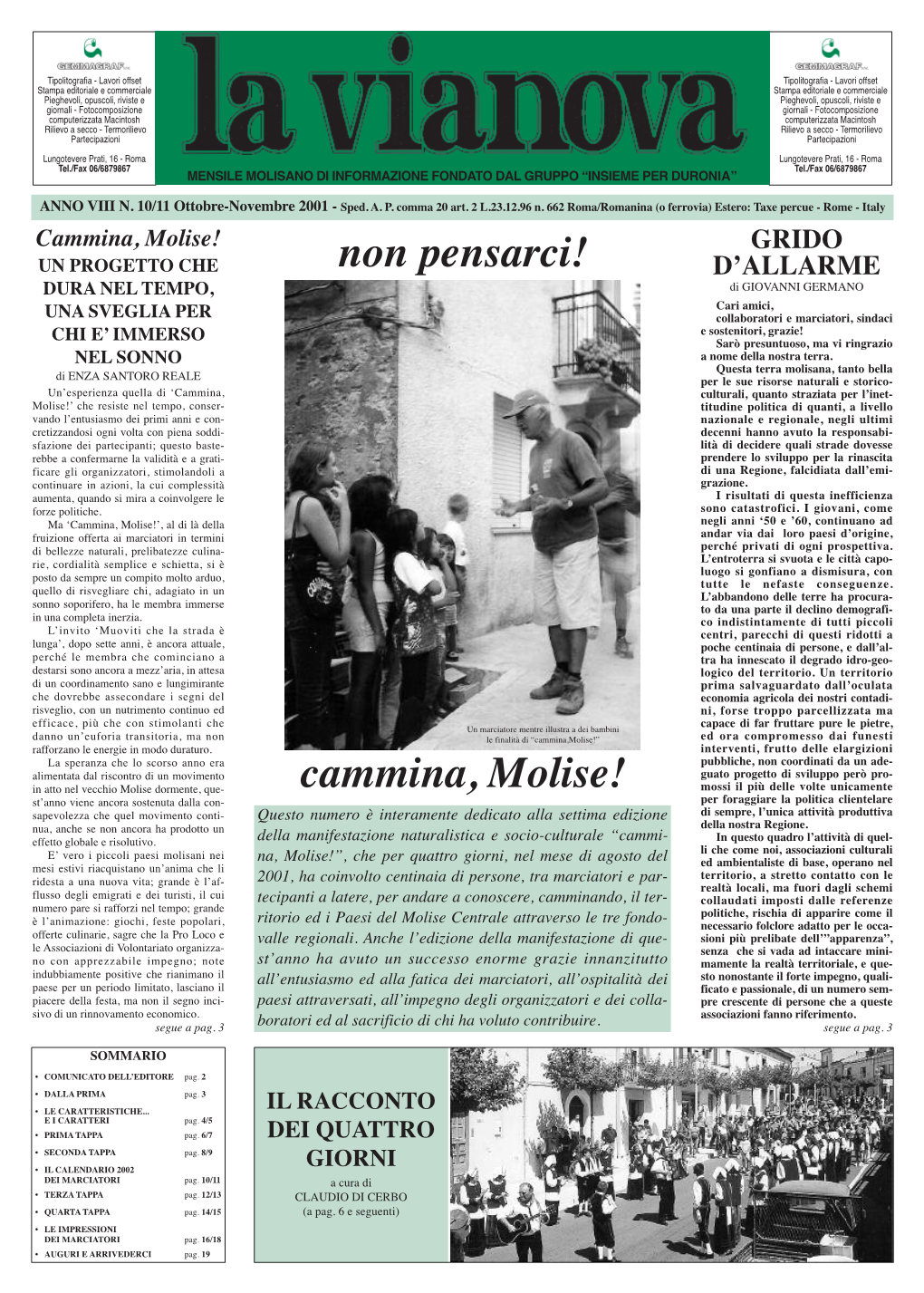 Non Pensarci! Cammina, Molise!