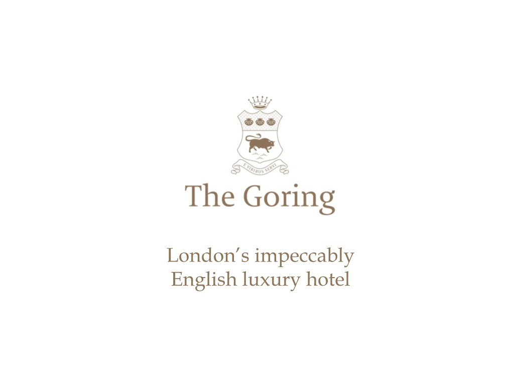 London's Impeccably English Luxury Hotel