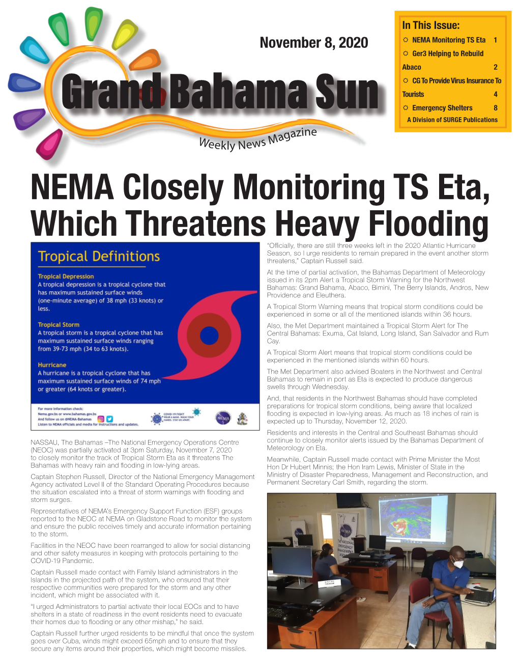 NEMA Closely Monitoring TS Eta, Which Threatens Heavy Flooding