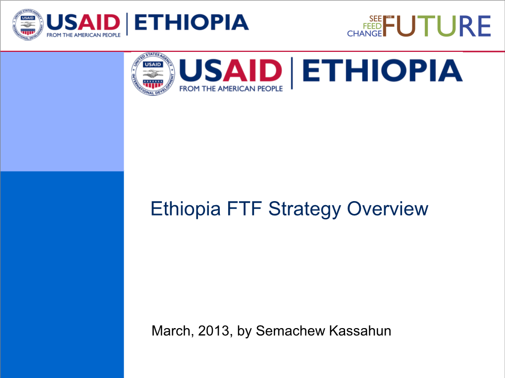 Ethiopia FTF Strategy Overview