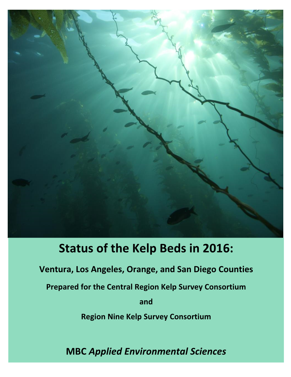 Status of the Kelp Beds 2012 Survey