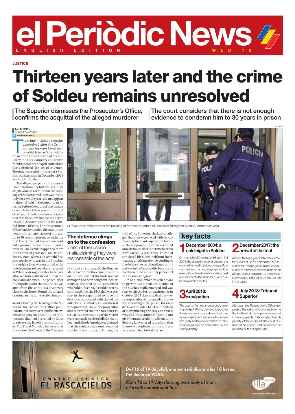 Thirteen Years Later and the Crime of Soldeu Remains Unresolved