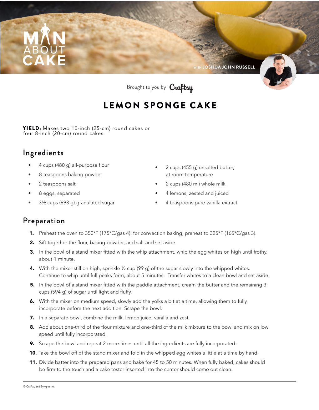 Lemon Sponge Cake