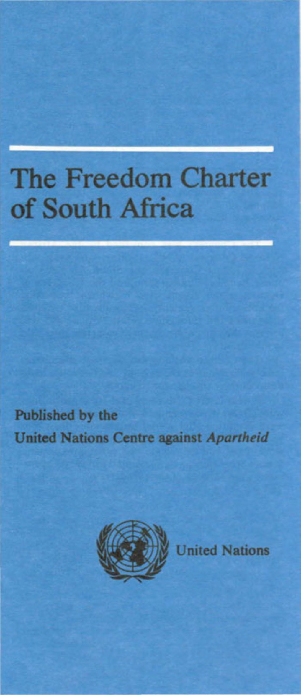 The Freedom Charter of South Africa