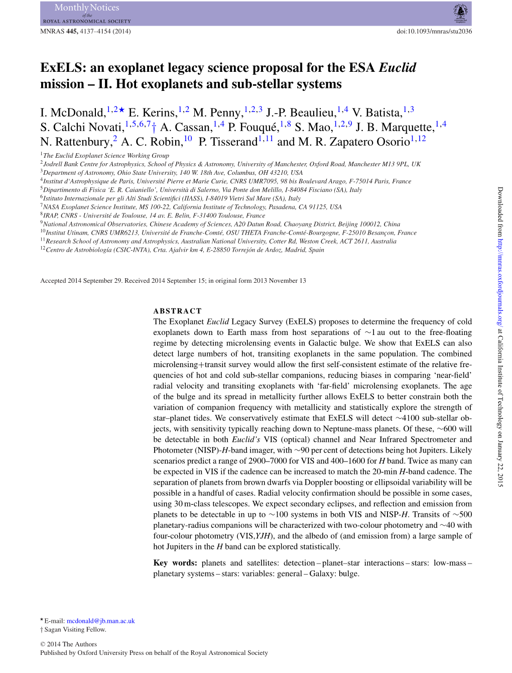 Exels: an Exoplanet Legacy Science Proposal for the ESA Euclid Mission – II. Hot Exoplanets and Sub-Stellar Systems