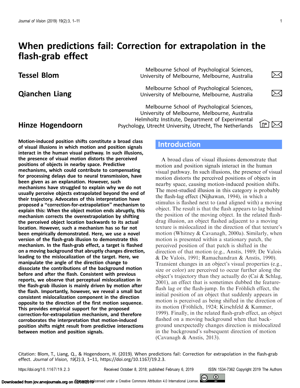 When Predictions Fail: Correction for Extrapolation in the Flash-Grab Effect