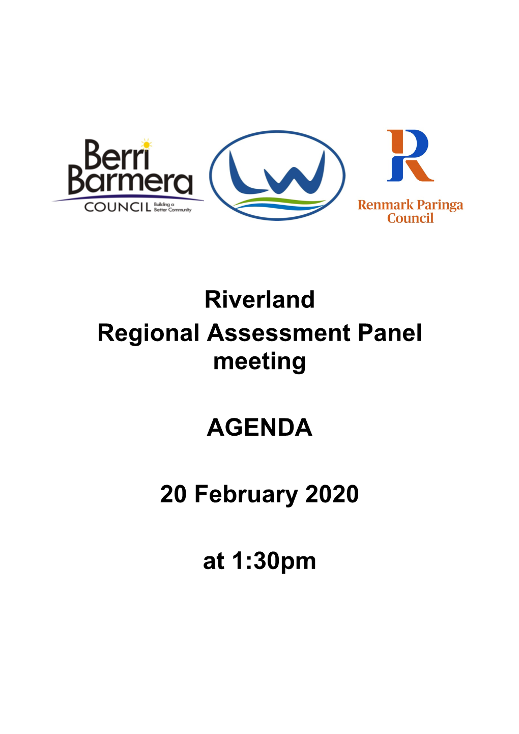 Riverland Regional Assessment Panel Meeting AGENDA 20
