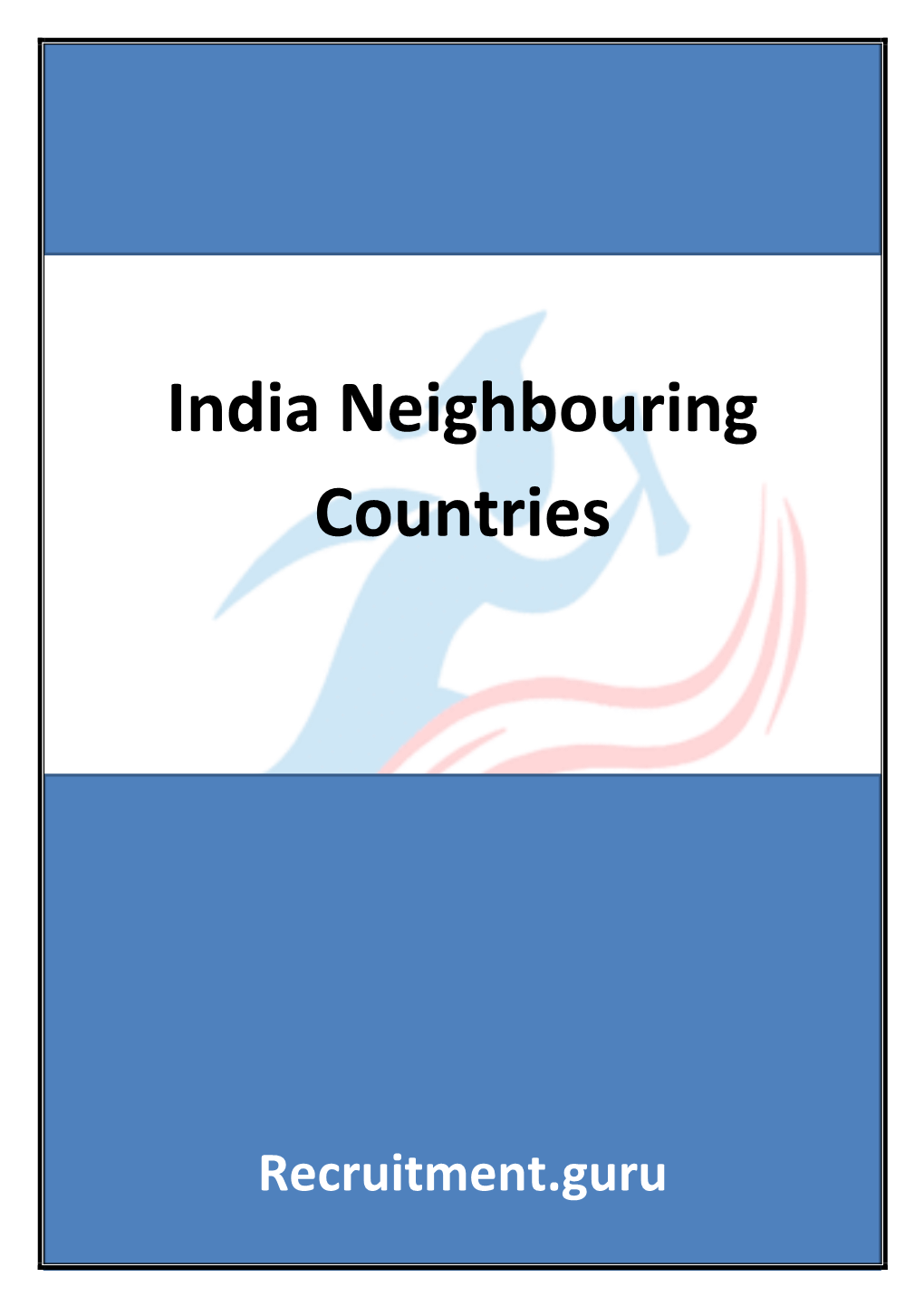 India Neighbouring Countries