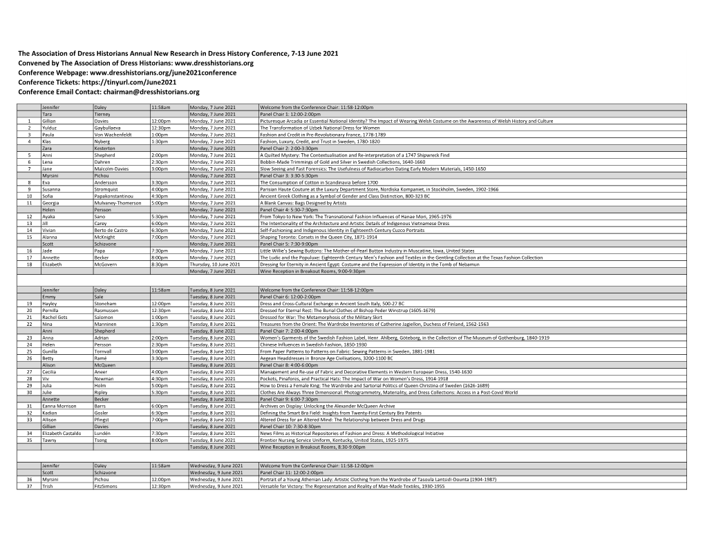 7-13 June 2021 Schedule for the WEBSITE.Xlsx