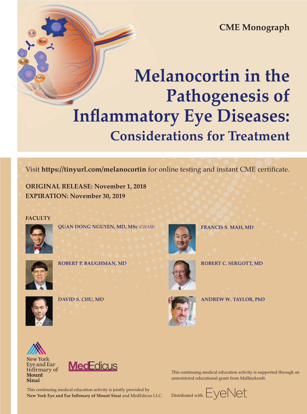 Melanocortin in the Pathogenesis of Inflammatory Eye Diseases