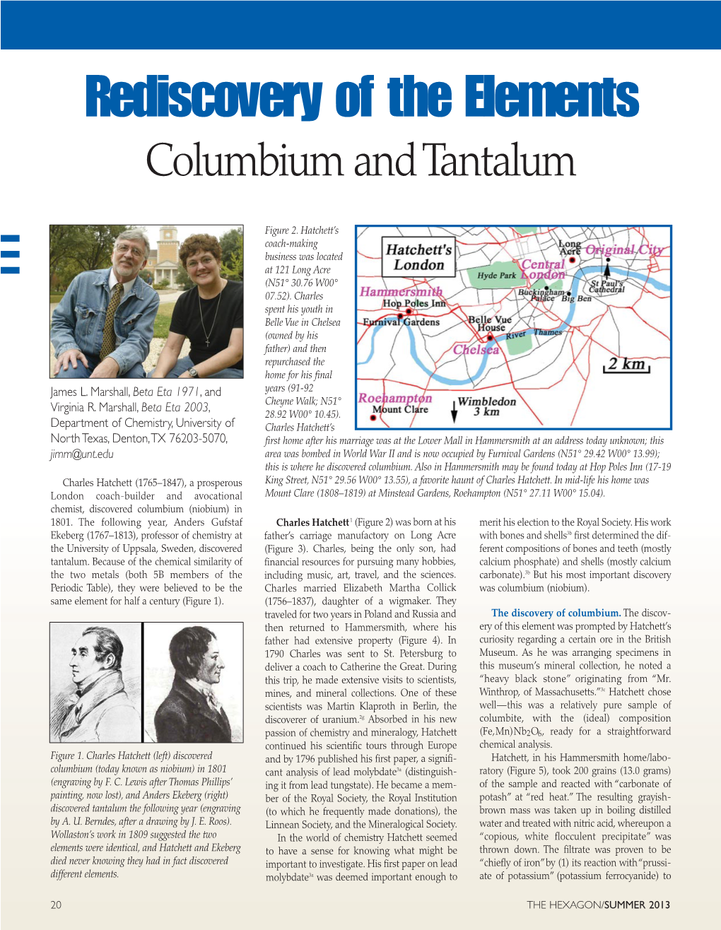 Columbium and Tantalum