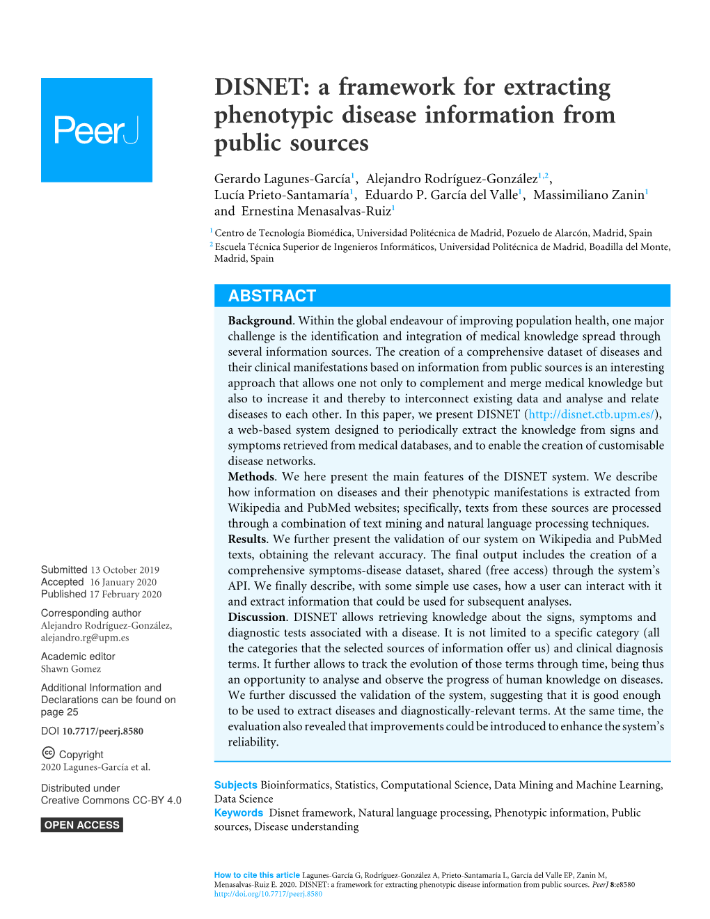 A Framework for Extracting Phenotypic Disease Information from Public Sources