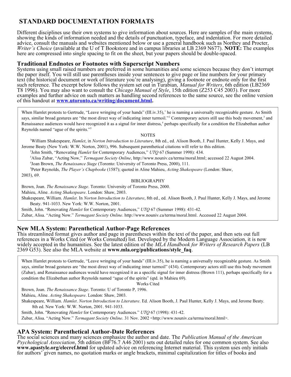 Traditional Endnotes Or Footnotes with Superscript Numbers