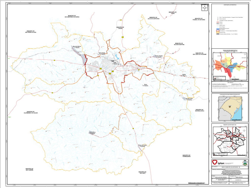 Mapa Distrital Do Município