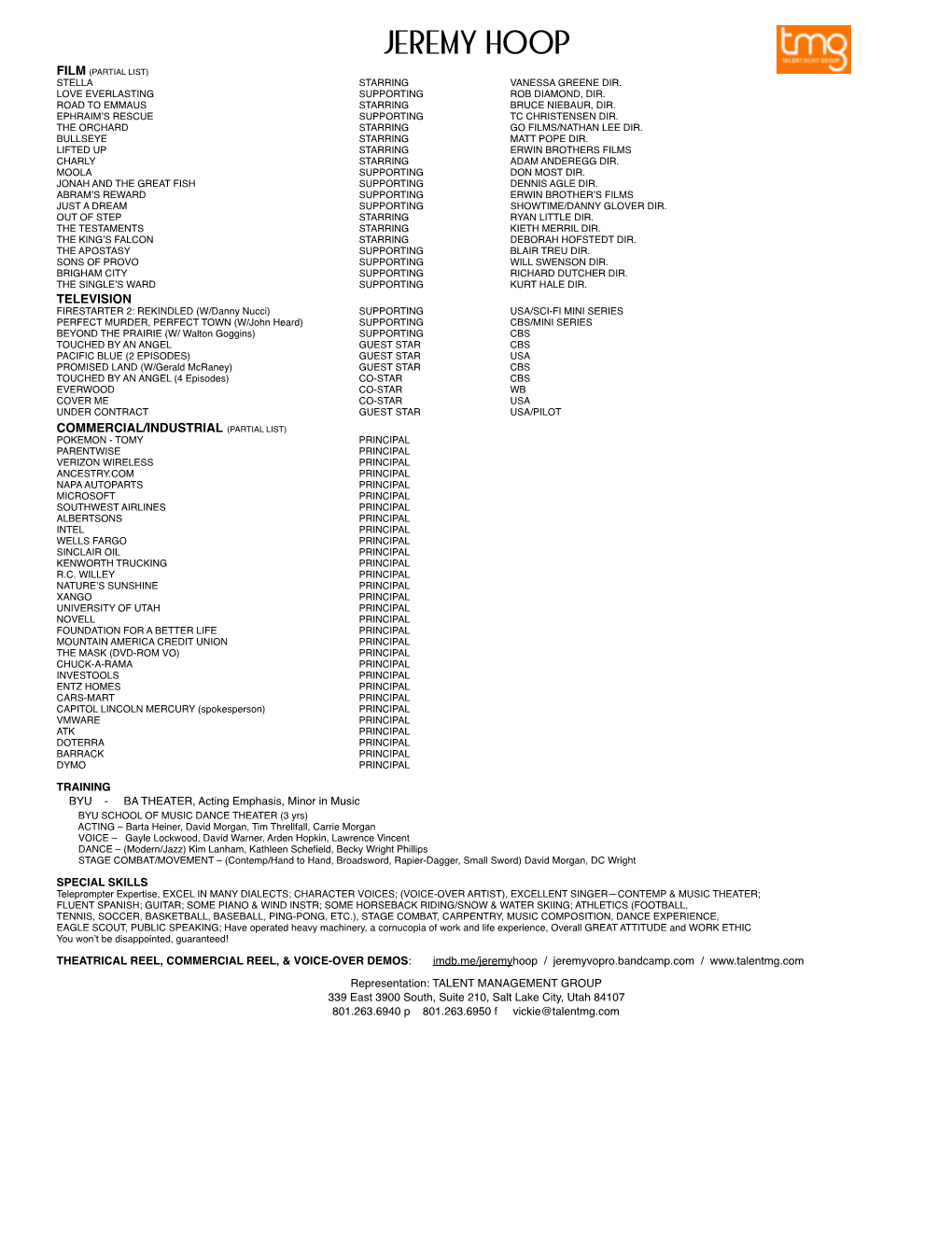 JH Resume 2016 TMG.Pages