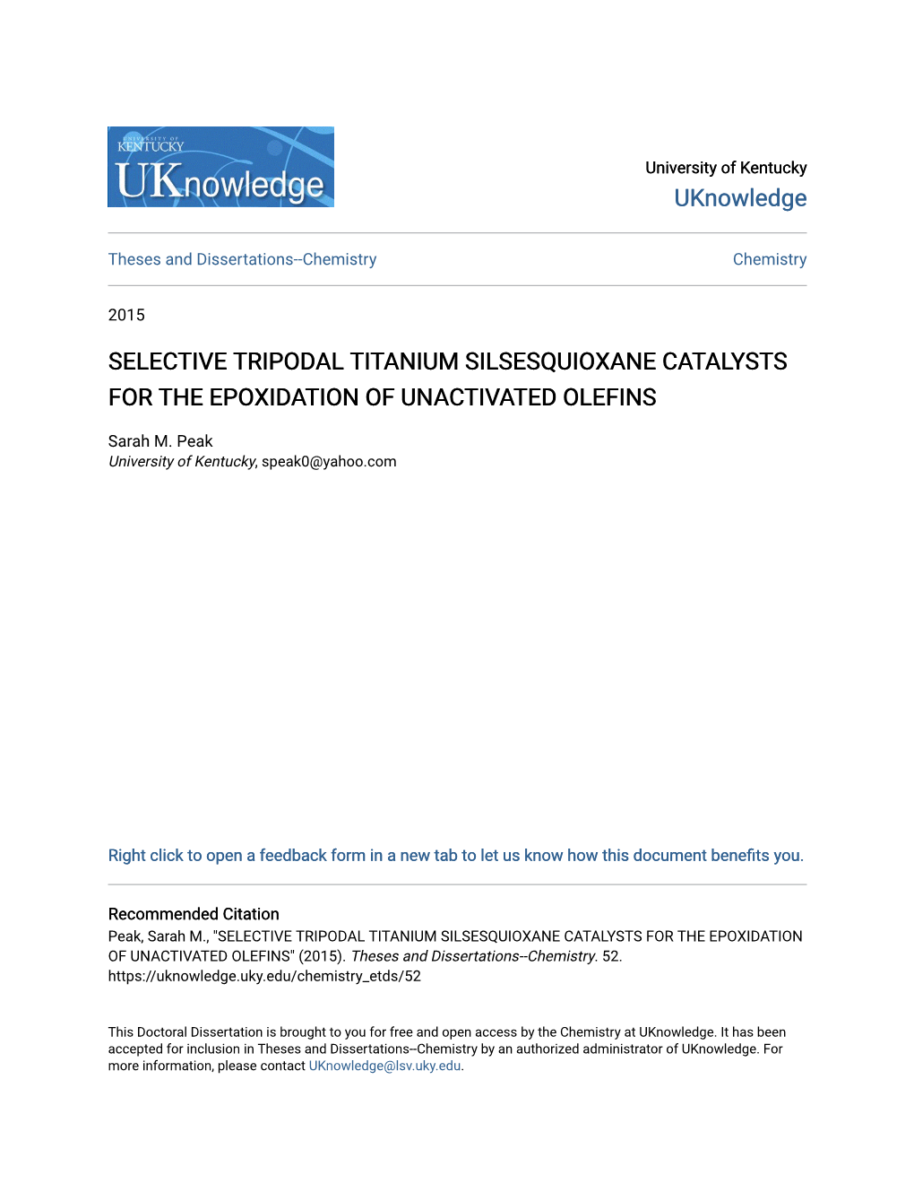 Selective Tripodal Titanium Silsesquioxane Catalysts for the Epoxidation of Unactivated Olefins