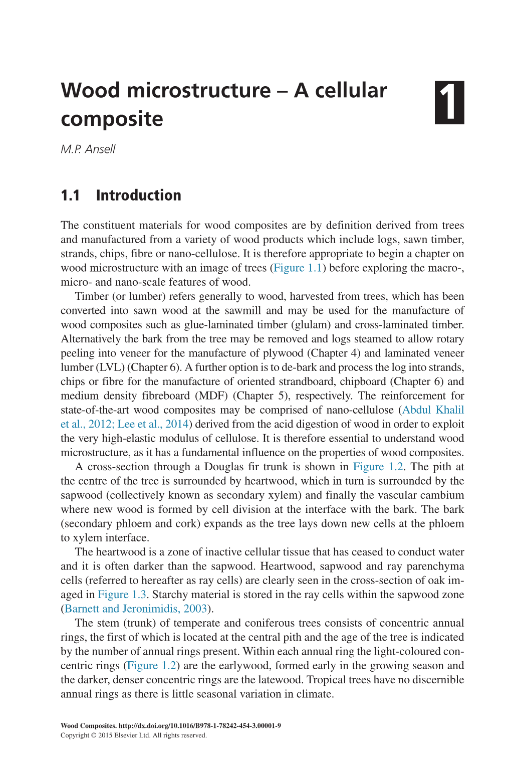 Wood Microstructure Ł a Cellular Composite