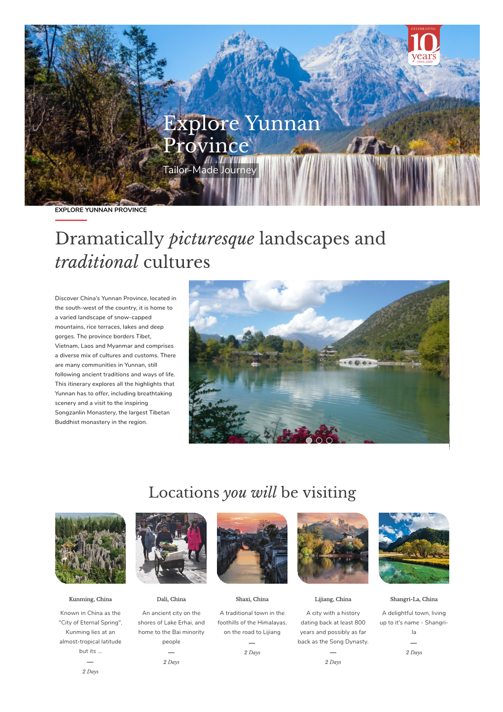 Explore Yunnan Province Tailor-Made Journey