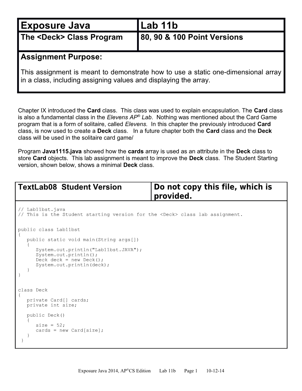 AP Computer Science I