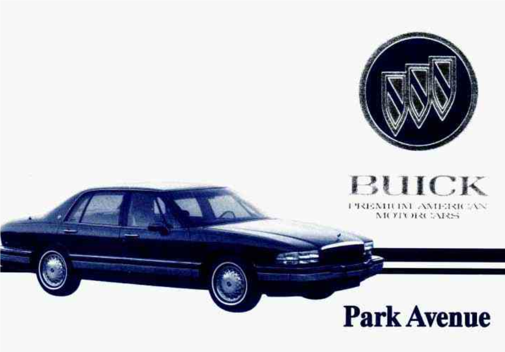 1993 Buick Park-Avenue Owner's Manual