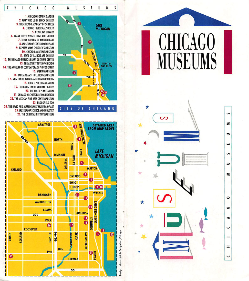 Booklet for Chicago Museums