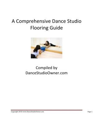 A Comprehensive Dance Studio Flooring Guide