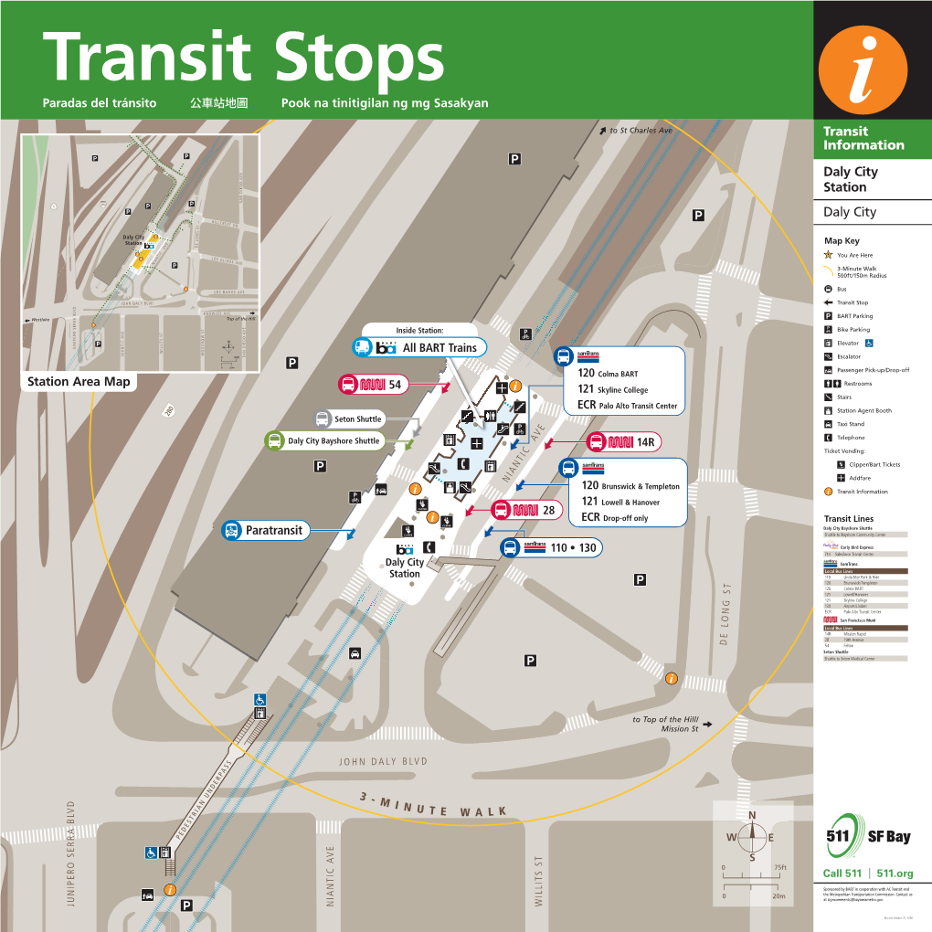 Daly City Station Map Key