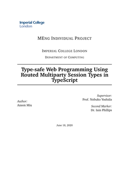 Type-Safe Web Programming Using Routed Multiparty Session Types in Typescript
