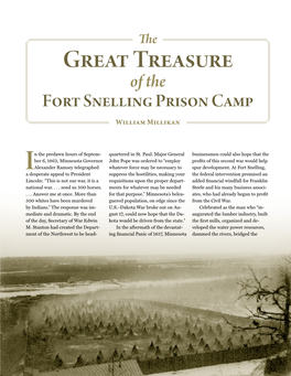 The Great Treasure of the Fort Snelling Prison Camp William Millikan