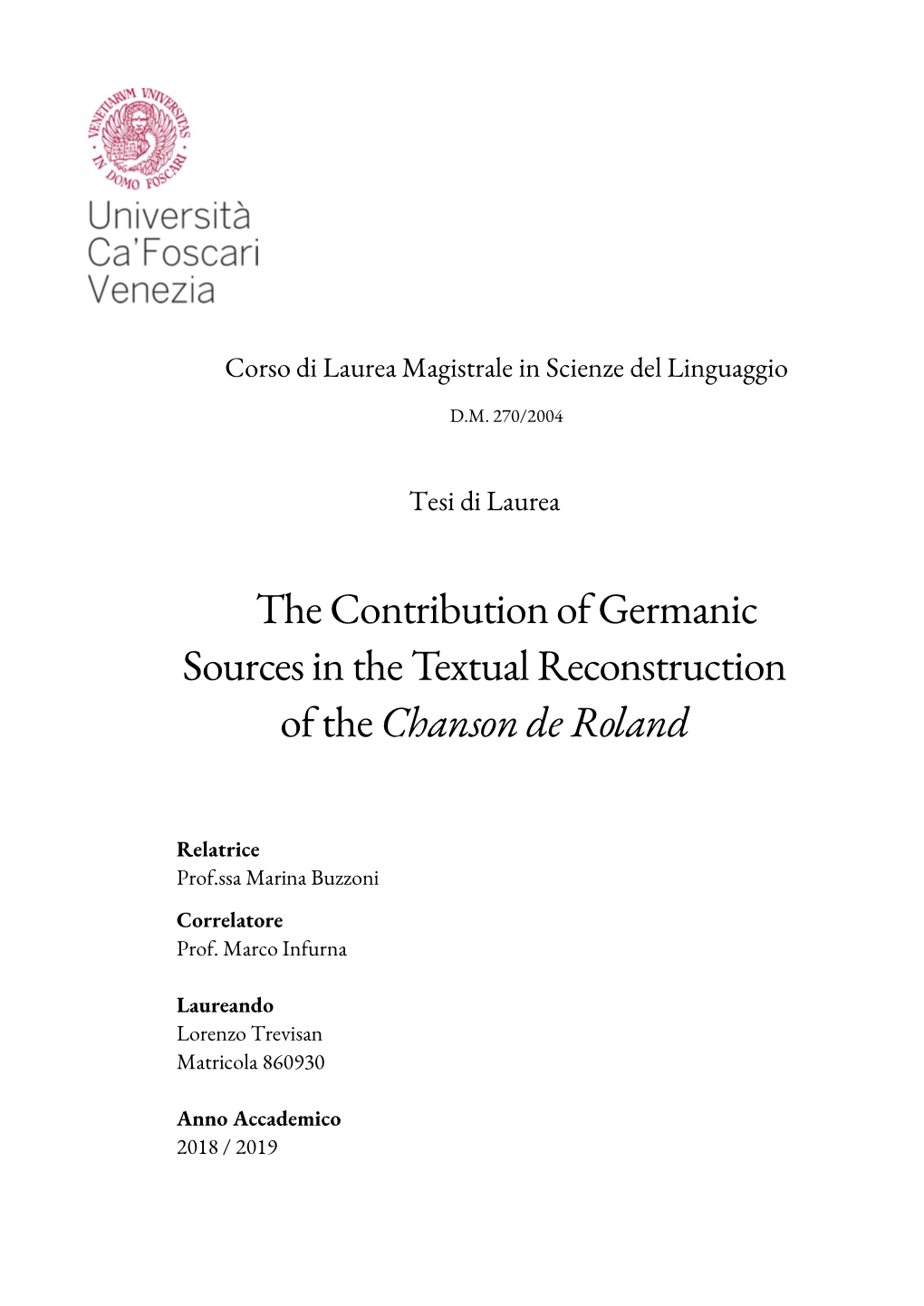 Tesi Di Laurea