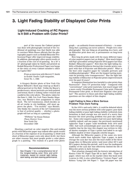 3. Light Fading Stability of Displayed Color Prints