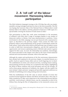Of the Labour Movement: Harnessing Labour Participation
