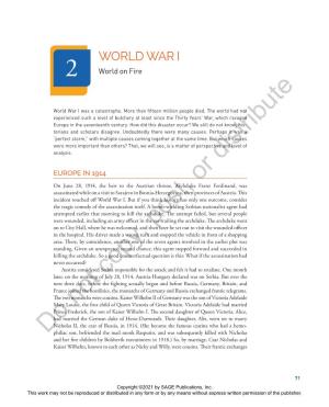 WORLD WAR I 2 World on Fire