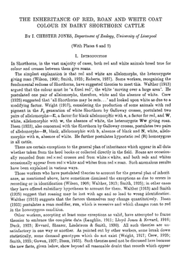 The Inheritance of Red, Roan and White Coat Colour in Dairy Shorthorn Cattle