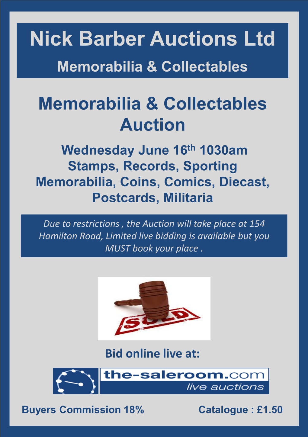 Nick Barber Auctions Ltd Memorabilia & Collectables