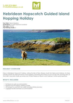 Hebridean Hopscotch Guided Island Hopping Holiday