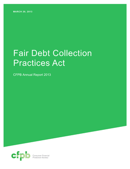 Fair Debt Collection Practices Act