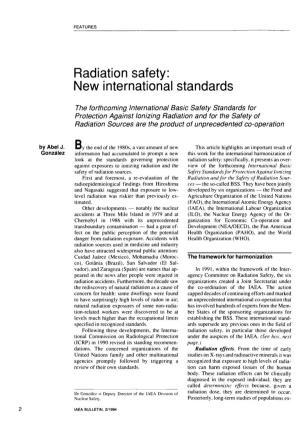 Radiation Safety: New International Standards
