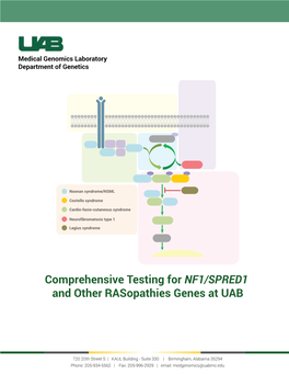 Comprehensive Testing for NF1/SPRED1 and Other Rasopathies Genes at UAB
