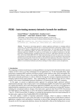 Auto-Tuning Memory-Intensive Kernels for Multicore