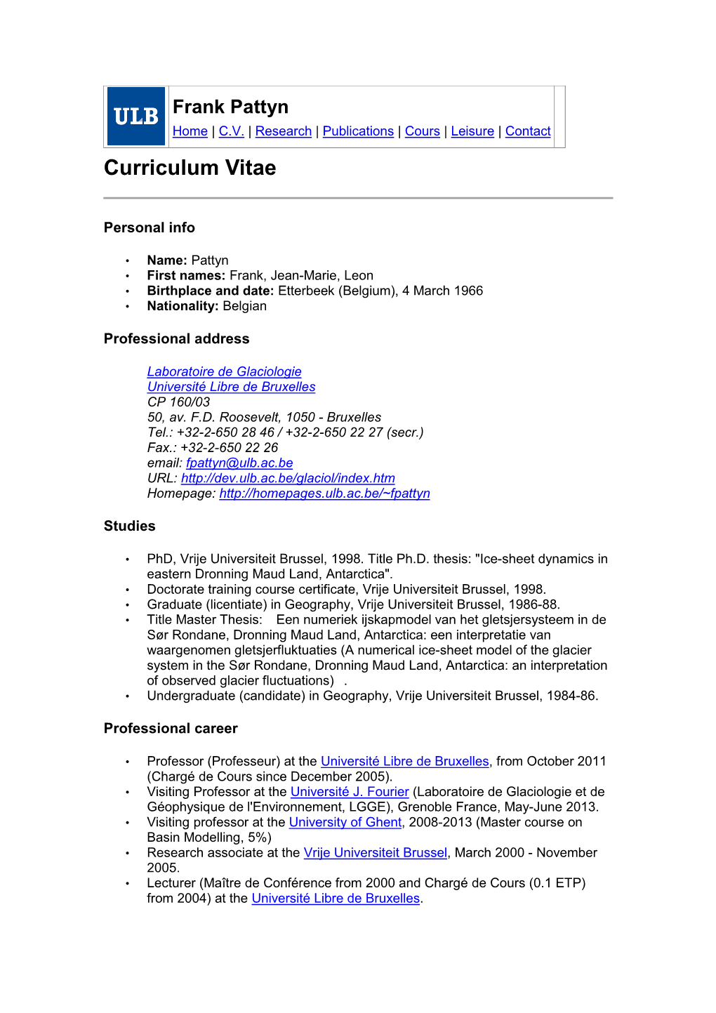 Curriculum Vitae