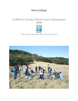 Proceedings California Invasive Plant Council Symposium 2008