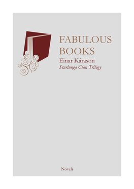 FABULOUS BOOKS Einar Kárason Sturlunga Clan Trilogy